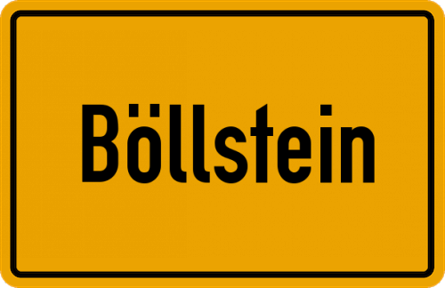 Ortsschild Böllstein