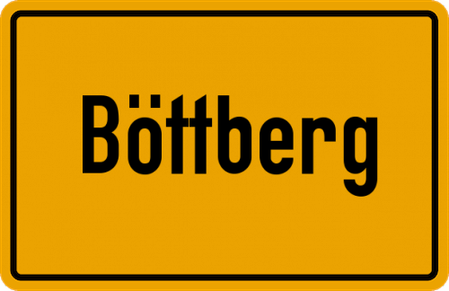Ortsschild Böttberg