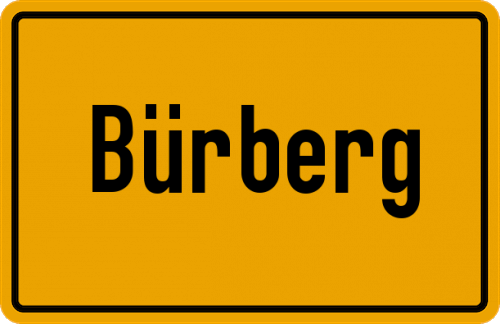 Ortsschild Bürberg