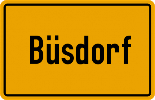 Ortsschild Büsdorf
