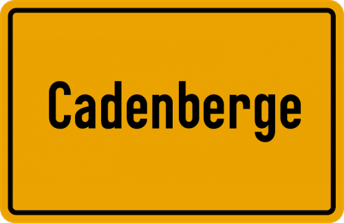 Ortsschild Cadenberge