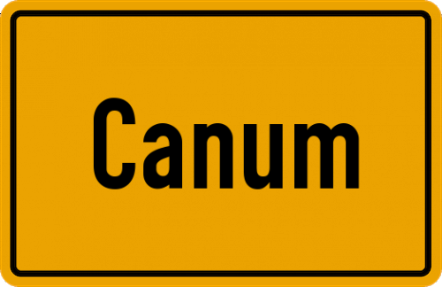 Ortsschild Canum