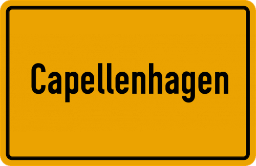 Ortsschild Capellenhagen