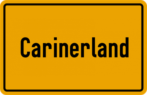 Ortsschild Carinerland