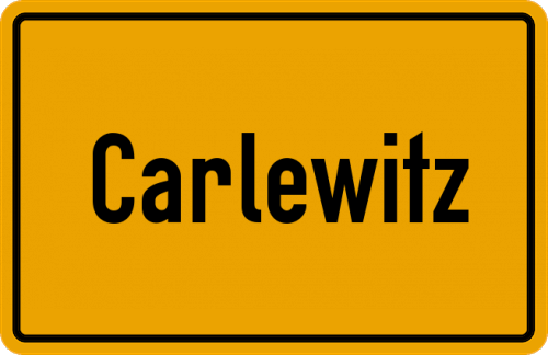 Ortsschild Carlewitz