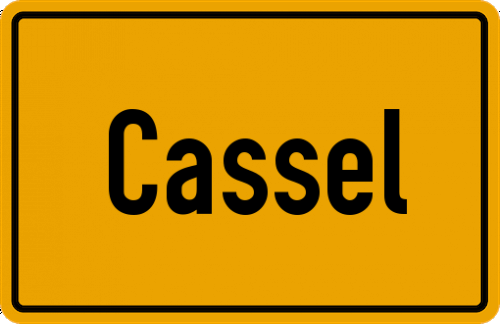 Ortsschild Cassel