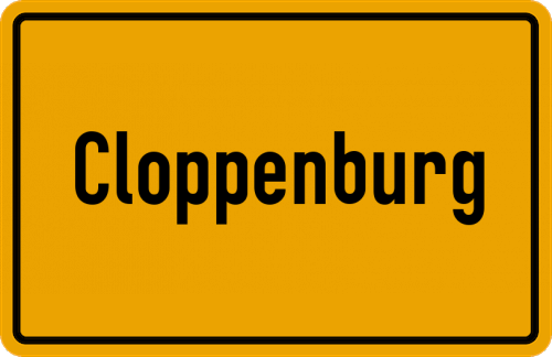 Ortsschild Cloppenburg