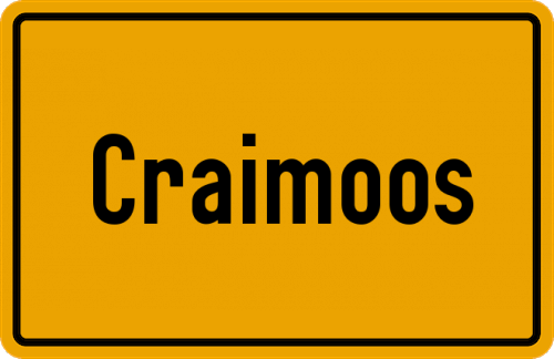 Ortsschild Craimoos