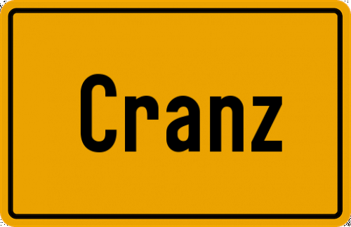 Ortsschild Cranz
