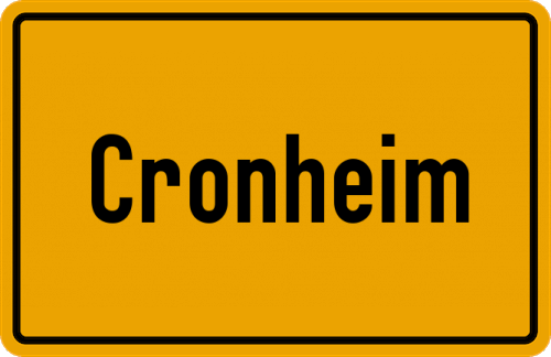 Ortsschild Cronheim