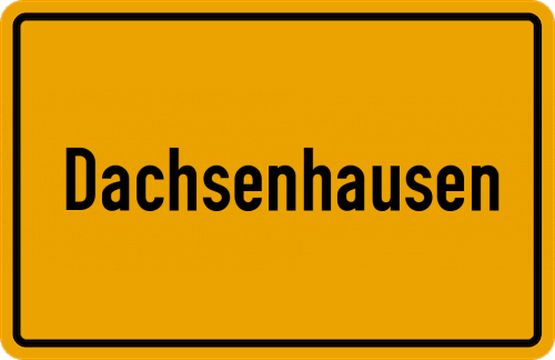 Ortsschild Dachsenhausen