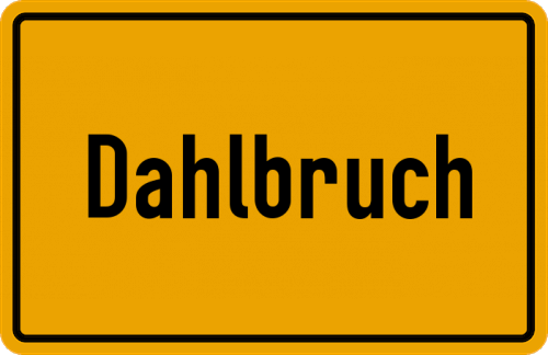 Ortsschild Dahlbruch