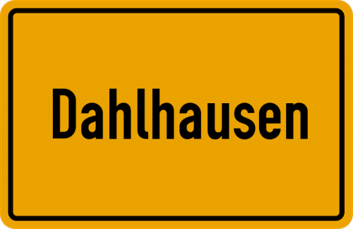 Ortsschild Dahlhausen