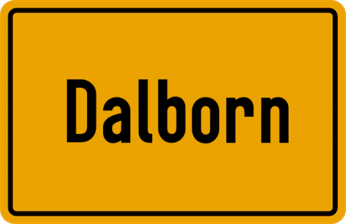 Ortsschild Dalborn