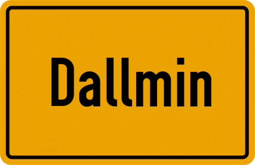 Ortsschild Dallmin