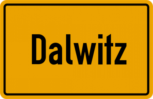 Ortsschild Dalwitz