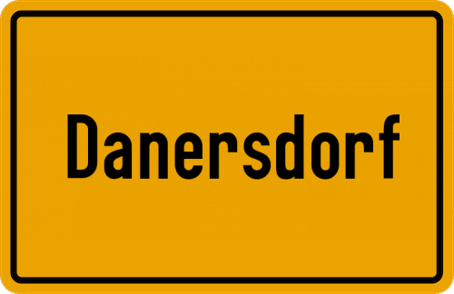 Ortsschild Danersdorf