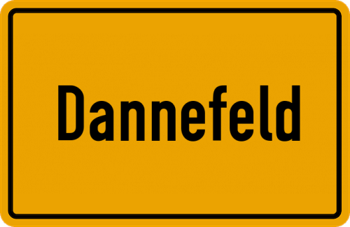 Ortsschild Dannefeld