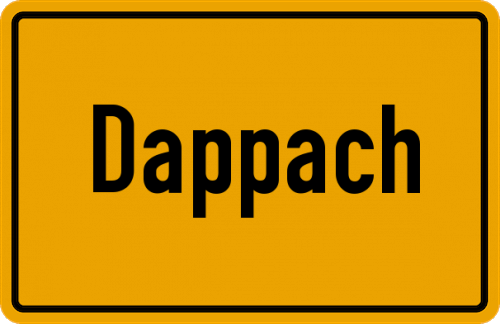 Ortsschild Dappach