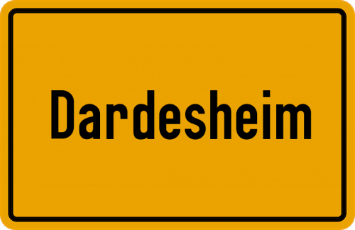 Ortsschild Dardesheim