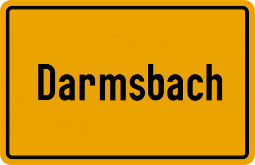Ortsschild Darmsbach