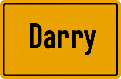Ortsschild Darry