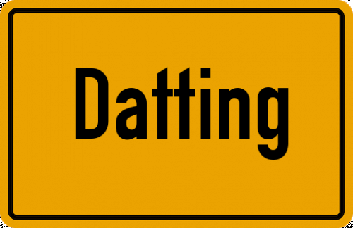 Ortsschild Datting, Kollbach