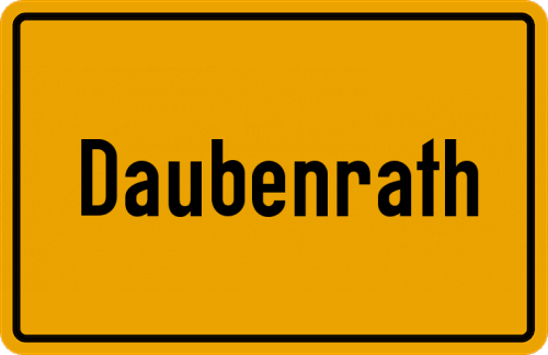 Ortsschild Daubenrath