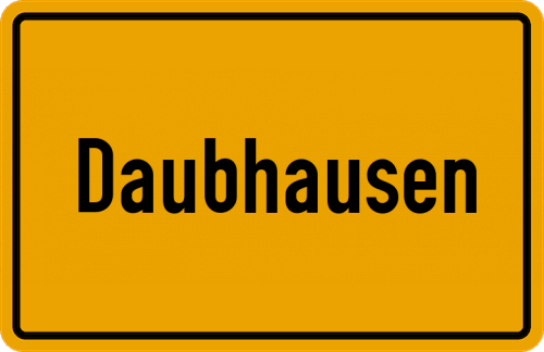 Ortsschild Daubhausen