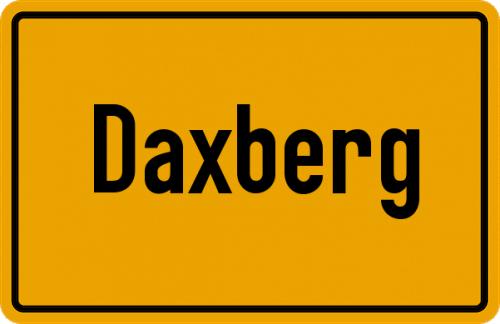 Ortsschild Daxberg