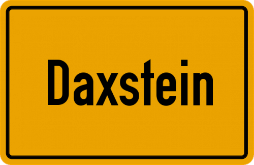 Ortsschild Daxstein