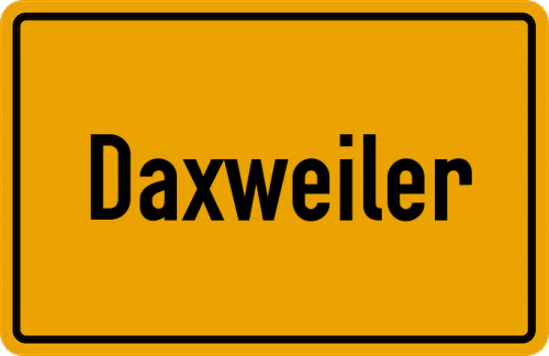 Ortsschild Daxweiler