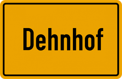 Ortsschild Dehnhof
