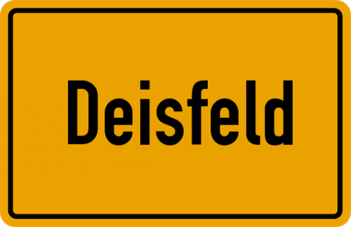 Ortsschild Deisfeld