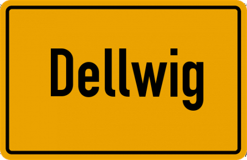 Ortsschild Dellwig