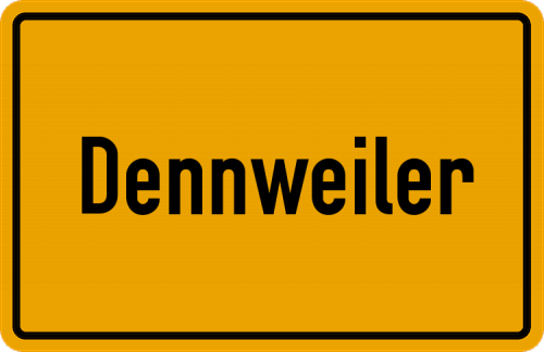 Ortsschild Dennweiler