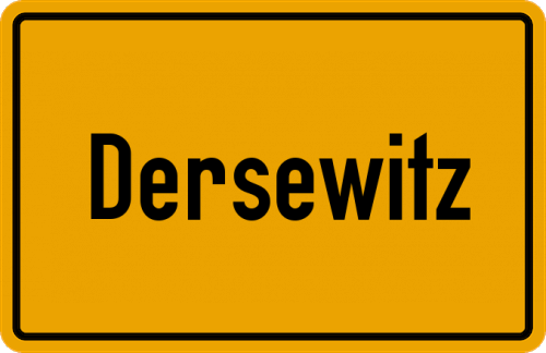Ortsschild Dersewitz