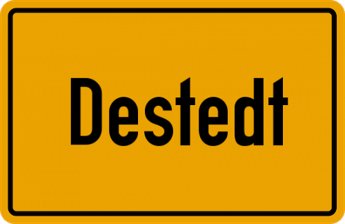 Ortsschild Destedt