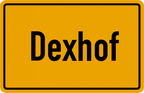 Ortsschild Dexhof