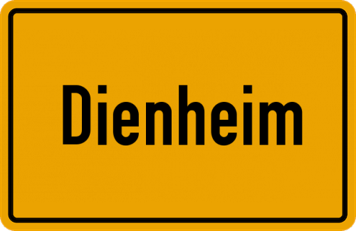 Ortsschild Dienheim