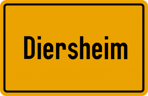 Ortsschild Diersheim