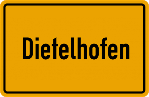 Ortsschild Dietelhofen