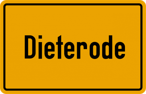 Ortsschild Dieterode
