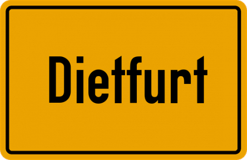 Ortsschild Dietfurt