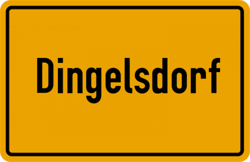 Ortsschild Dingelsdorf