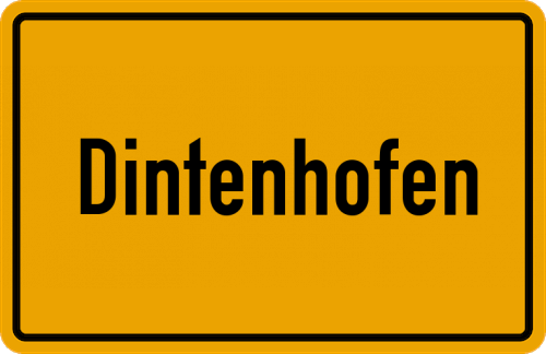Ortsschild Dintenhofen