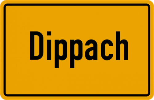Ortsschild Dippach