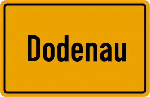 Ortsschild Dodenau