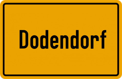 Ortsschild Dodendorf