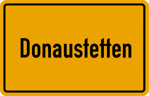 Ortsschild Donaustetten